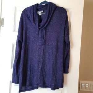 Cowl neck maternity sweater